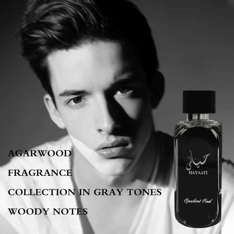 100ML Lattafa Perfumes Hayaati Eau De Parfum Spray for Men 3.4 Ounce Brand Perfume Woody Aromatic Fragrance Vanilla