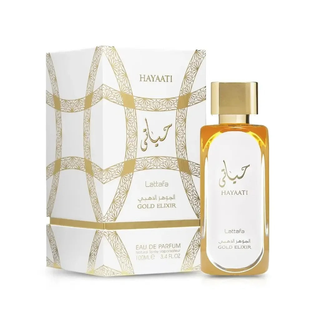 100ML Lattafa Perfumes Hayaati Eau De Parfum Spray for Men 3.4 Ounce Brand Perfume Woody Aromatic Fragrance Vanilla