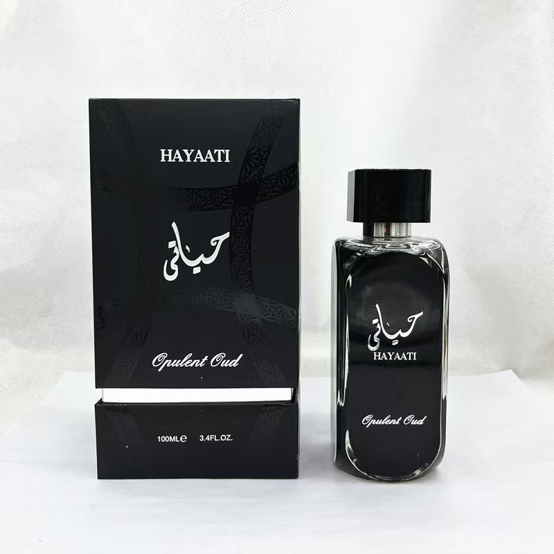 100ML Lattafa Perfumes Hayaati Eau De Parfum Spray for Men 3.4 Ounce Brand Perfume Woody Aromatic Fragrance Vanilla