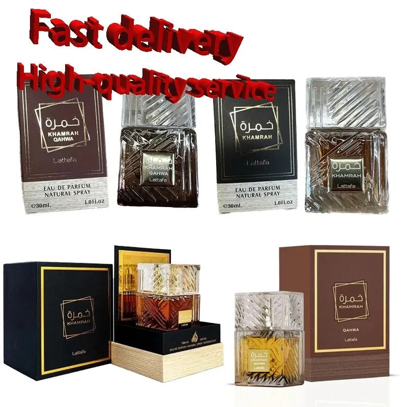 30ML/100ML Original Khamrah for Men Long Lasting Fragrance High Quality Arabic Perfume Sexy Darey Mens Cologne Wood Scent