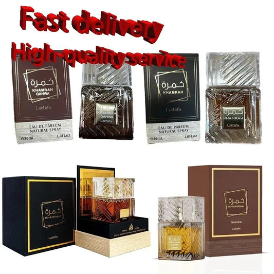 30ML/100ML Original Khamrah for Men Long Lasting Fragrance High Quality Arabic Perfume Sexy Darey Mens Cologne Wood Scent